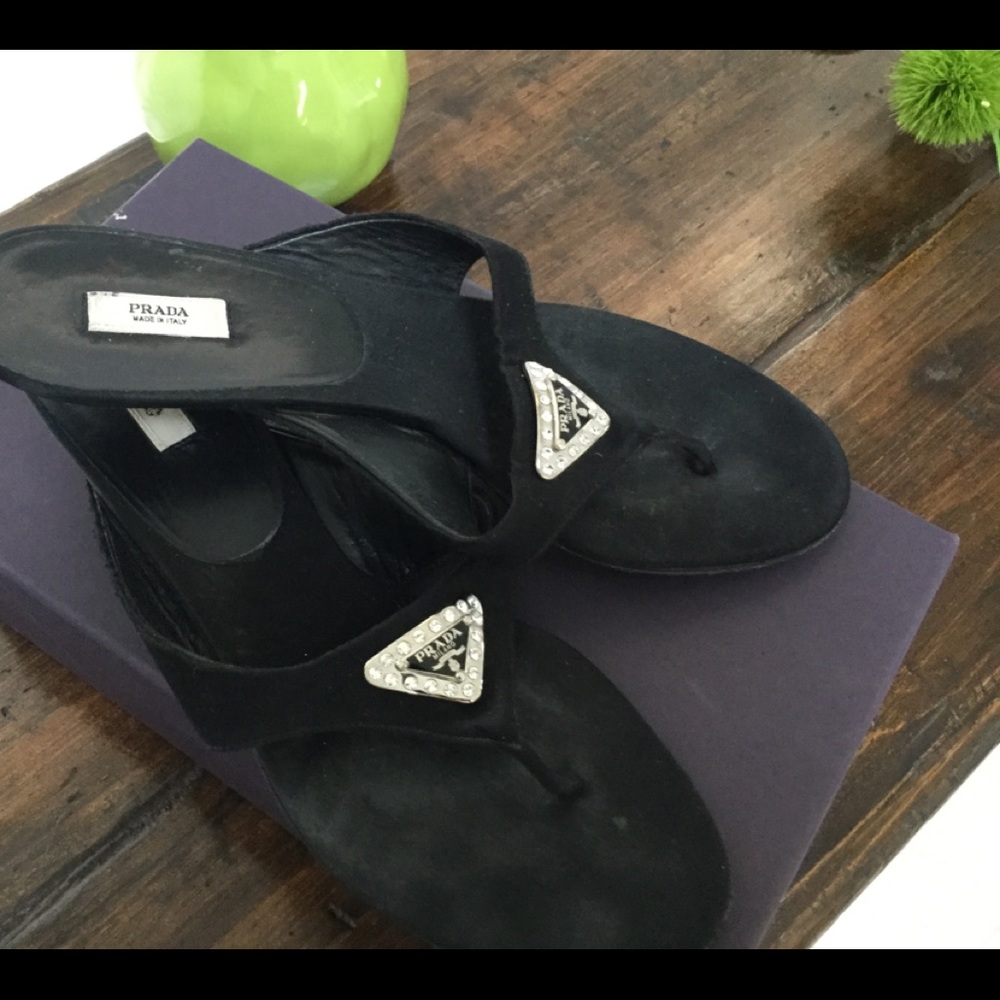 Prada Black Sandals